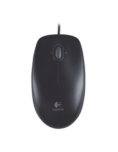 Logitech b100 - ratón óptico, negro