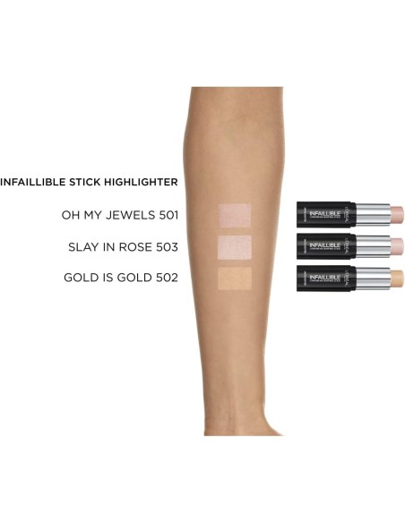 L'OREAL Infaillible Iluminador En Stick Nu 501 Oh My Jewels 9 g - Compra En Kiwiku