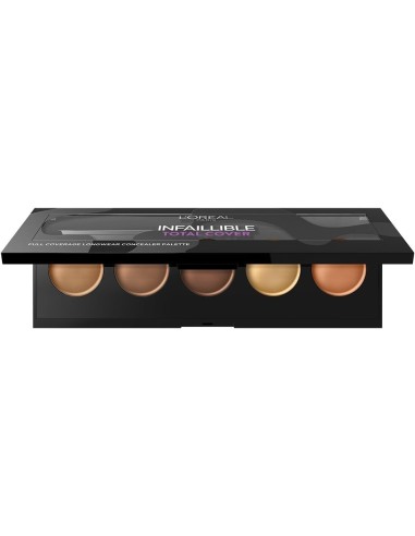 L'OREAL Infaillible Total Cover Corrector Palette 2 Dark S - Paleta Correctora De 5 Tonos | Kiwiku  