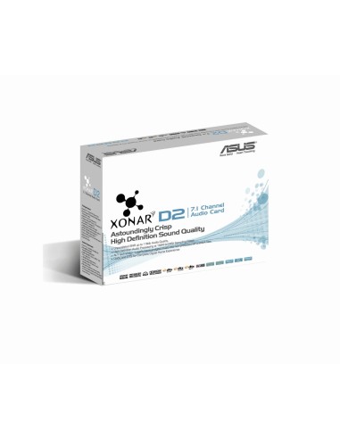 Asus 90-YAA021-1UAN0BZ Xonar D2/PM Tarjeta de sonido PCI (2x 3,5mm, 4x 3,5mm, RCA, Toslink, EAX 2.0): Asustek: Kiwiku.com: Info
