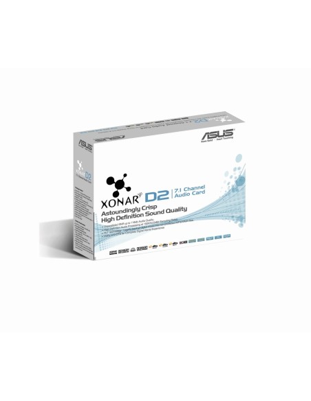 Asus 90-YAA021-1UAN0BZ Xonar D2/PM Tarjeta de sonido PCI (2x 3,5mm, 4x 3,5mm, RCA, Toslink, EAX 2.0): Asustek: Kiwiku.com: Info