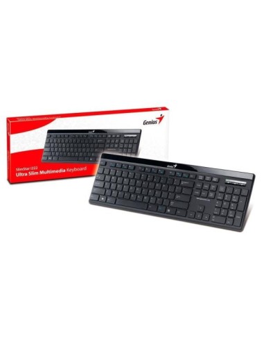 Genius - Teclado Slimstar I222 Usb Negro (teclado español QWERTY): Genius: Kiwiku.com: Informática