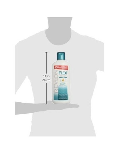 REVLON Flex Keratin Champú Purificante Cabello Graso 650 ml