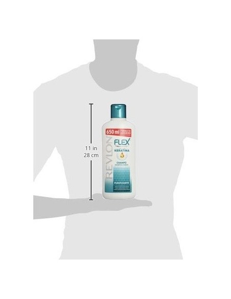 REVLON Flex Keratin Champú Purificante Cabello Graso 650 ml