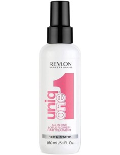 REVLON Uniq One Lotus Hair Treatment 150ml - Tratamiento Capilar Sin Aclarado Con 10 Beneficios