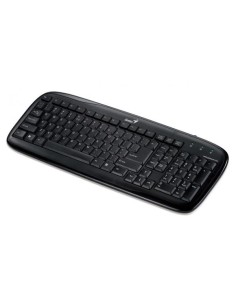 Genius SlimStar 110, Con cables, PS/2, QWERTY, Win Vista, XP, 2000, Negro (teclado QWERTY): Genius: Kiwiku.com: Informática