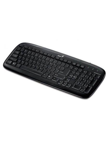 Genius SlimStar 110, Con cables, PS/2, QWERTY, Win Vista, XP, 2000, Negro (teclado QWERTY): Genius: Kiwiku.com: Informática