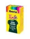 Iberia Tinte para Ropa - Verde Oscuro, 2 Sobres de Colorante + Fijador