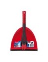Vileda Set de Limpieza Escoba y Recogedor 141743 Rojo y Negro Plástico para Uso Doméstico