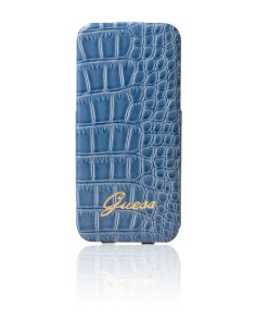 Funda ultra slim folio croco azul samsung galaxy s4 i9500 guess