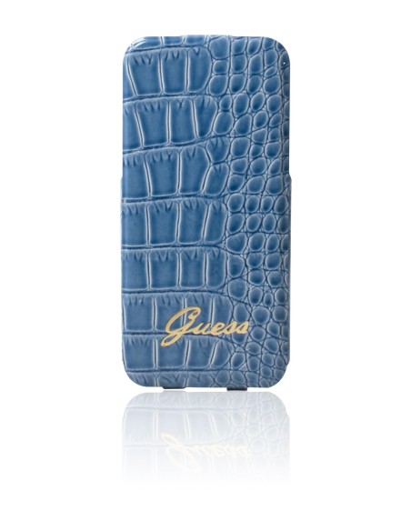 Guess GUFLHS4CRN - Funda tipo folio para Samsung Galaxy S5, azul: Kiwiku.com: Electrónica