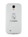 Funda tpu blanca logo plata samsung galaxy s4 i9500 real madrid