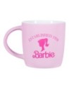 Paladone Taza Logo y Silueta Barbie Soft Touch 400 Ml Rosa