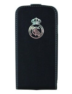 Real Madrid RMFM008 - Funda slim para Samsung Galaxy S4 i9500, negro con escudo relieve metalizado: Real Madrid: Kiwiku.com: El