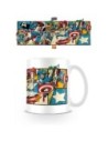Pyramid International Taza de Desayuno Capitán América Viñetas de Cerámica 315 Ml