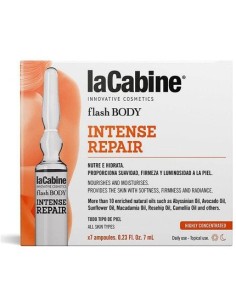 La Cabine Ampollas Corporales Reparación Intensa 7 X 7 Ml para Hidratación, Nutrición y Regeneración de la Piel