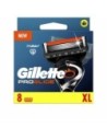 Gillette Fusion Proglide Cargador Con 8 Recambios para Afeitado Masculino