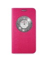 Funda folio circle view rosa samsung galaxy a3 anymode