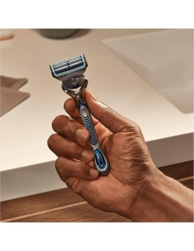 Compra GILLETTE SkinGuard Sensitive Maquinilla De Afeitar Para Hombre Con Mango Flexible Y 2 Recambios En Kiwiku