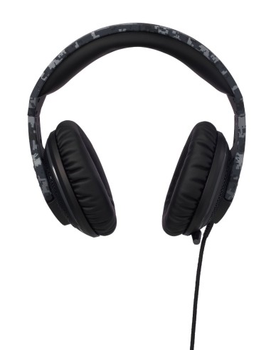 ASUS Echelon - Auricular gaming con diseño camuflaje, altavoces de neodimio de 5 0mm, conector de 3.5 mm y micrófono, negro y g