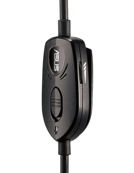 ASUS Echelon - Auricular gaming con diseño camuflaje, altavoces de neodimio de 5 0mm, conector de 3.5 mm y micrófono, negro y g