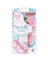 Gillette Simply Venus Maquinilla 3 Hojas Pack de 4 para Mujeres