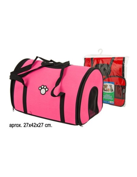 Bolsa transporta-mascotas plegable colores surtidos, mct mascotas, 42x27x27cm.
