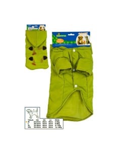 Abrigo mascota trenca con capucha, mct mascotas