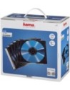 Hama Estuche Delgado para Cd/dvd 00051270 - Caja de 100 - Transparente y Negro