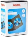 Hama Estuche Doble para Dvd Modelo 51294 Negro - Paquete de 5 Unidades
