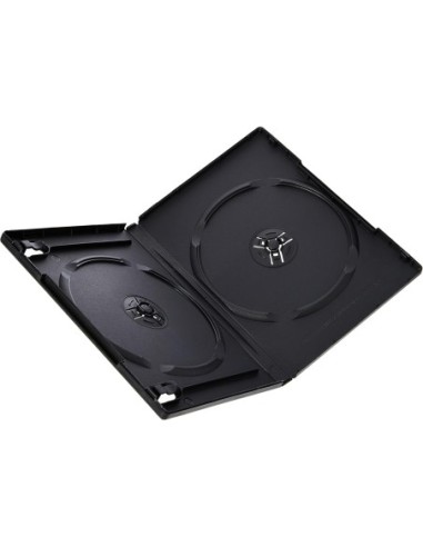 Estuche Doble HAMA Para DVD Modelo 51294 Negro - Paquete De 5 Unidades | Kiwiku