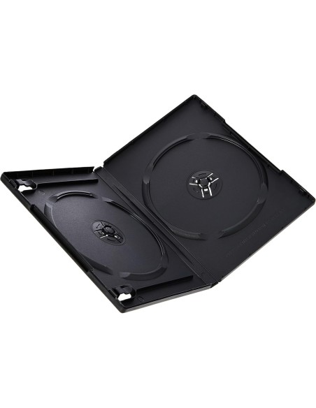Estuche Doble HAMA Para DVD Modelo 51294 Negro - Paquete De 5 Unidades | Kiwiku
