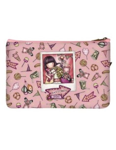 safta_estuche_escolar_gorjuss_fairground_carousel_salmón_con_bolsillo_delantero_y_cremallera_(23 2