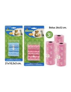 Bolsas para excrementos de mascotas colores surtidos, mct mascotas, 45uds.