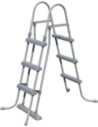 Bestway Escalera para Piscinas Modelo 58330, Altura 107 Cm, sin Plataforma, Estructura Metálica Resistente