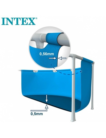 INTEX Piscina Desmontable Metal Frame 28274NP Rectangular 450x220x84 Cm Con Depuradora | Kiwiku