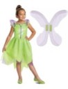 Jakks Pacific Disfraz Disney Campanilla Classic para Niña Talla 5-6 Años Con Alas Desmontables