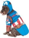 Rubies Disfraz de Capitán América para Mascota Pequeño Con Licencia Oficial Avengers Assemble Deluxe