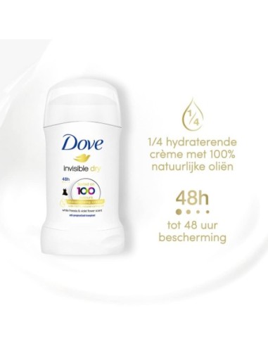 Dove Desodorante Invisible Dry Stick 40ml para Mujer