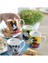 Egan Tazas Apilables Mickey Mouse Cerámica 4 Unidades Diseño Disney Amarillo