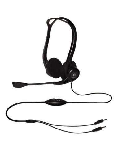 Logitech PC 860 - Auriculares con micrófono (control remoto integrado), negro: LOGITECH: Kiwiku.com: Informática
