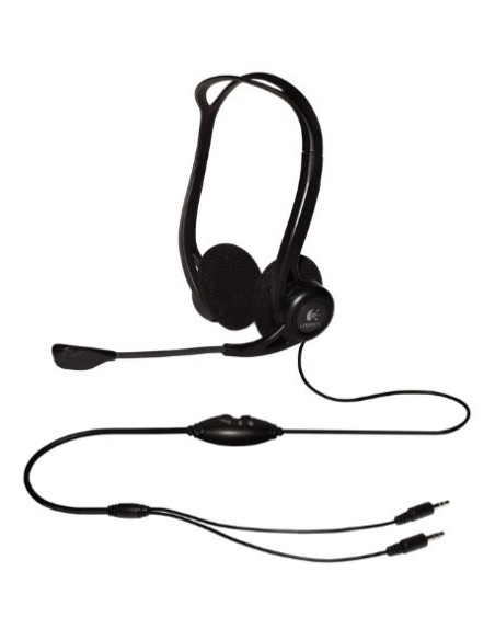 Logitech PC 860 - Auriculares con micrófono (control remoto integrado), negro: LOGITECH: Kiwiku.com: Informática