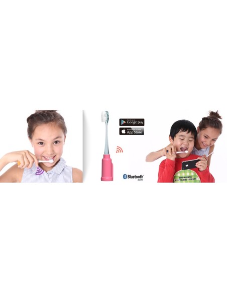 Cepillo de dientes Rainbow bluetooth para niños con app gratuita Rosa VG/VGTRB-PK kiwiku.com