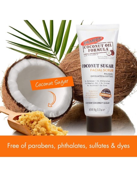 Palmer's Exfoliante Facial De Azúcar De Coco Para Unisex 90 Gr - Kiwiku