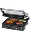 Bomann Kg 2242 Cb Grill de Asar Con Tapa Basculante, 2000 W, Acero Inoxidable, Gris, Superficie Antiadherente