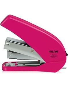 MILAN Grapadora Compacta Energy Saving Blister Rosa
