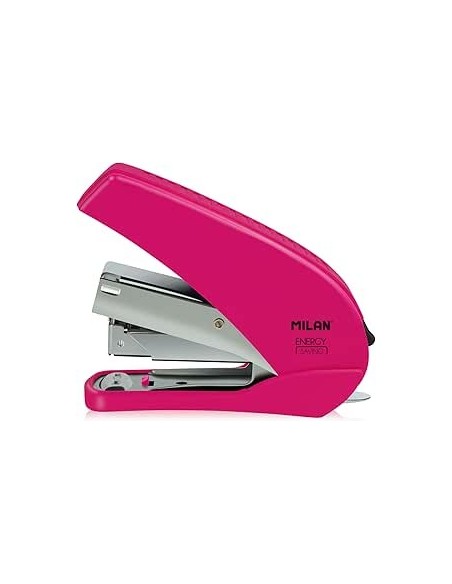 MILAN Grapadora Compacta Energy Saving Blister Rosa