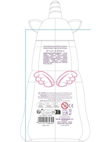 Eau My Unicorn Shower Gel & Champú Infantil 400 Ml