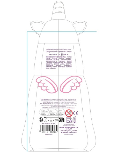 Eau My Unicorn Shower Gel & Champú Infantil 400 Ml