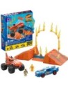 Mattel Mega Hot Wheels Smash & Crash Tiger Shark Chomp Course - Kit de Construcción 245 Piezas